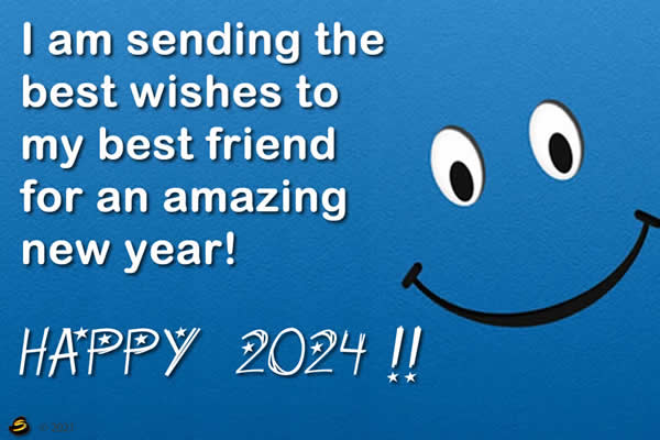 greeting postcards Greetings 2024 Best wishes to all my dearest friends in 2024! 