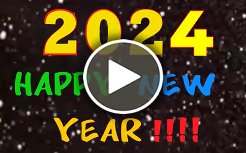 video with countdown for New Year 2024