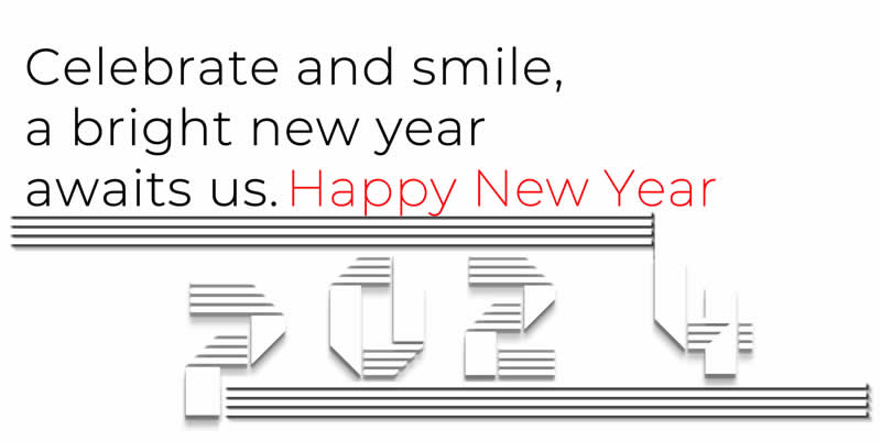 Image With Happy New Year Text: Celebrate and smile, a bright new year awaits us. CONGRATULATIONS!