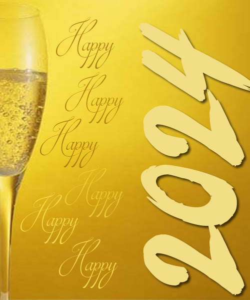 Greetings Card Happy Happy Happy 2024