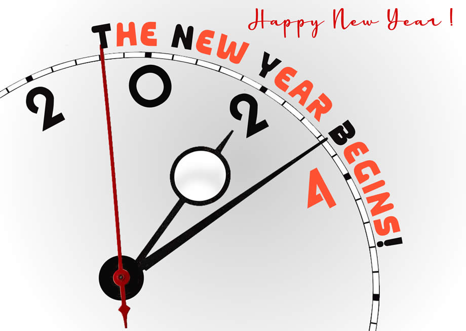 Image Clock 2024: the new year begins